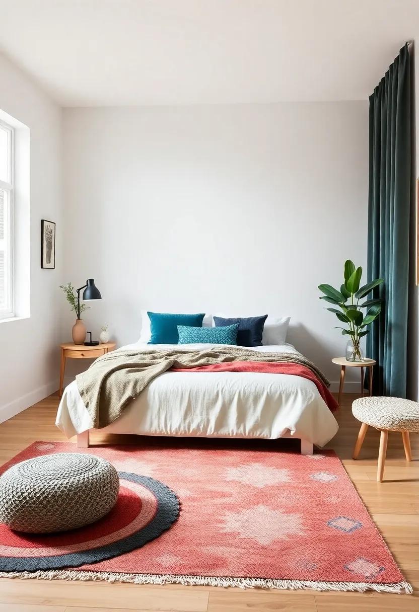 choosing Versatile Colorful Rugs to Ground Your ⁣Eclectic ‌Bedroom ​Aesthetics