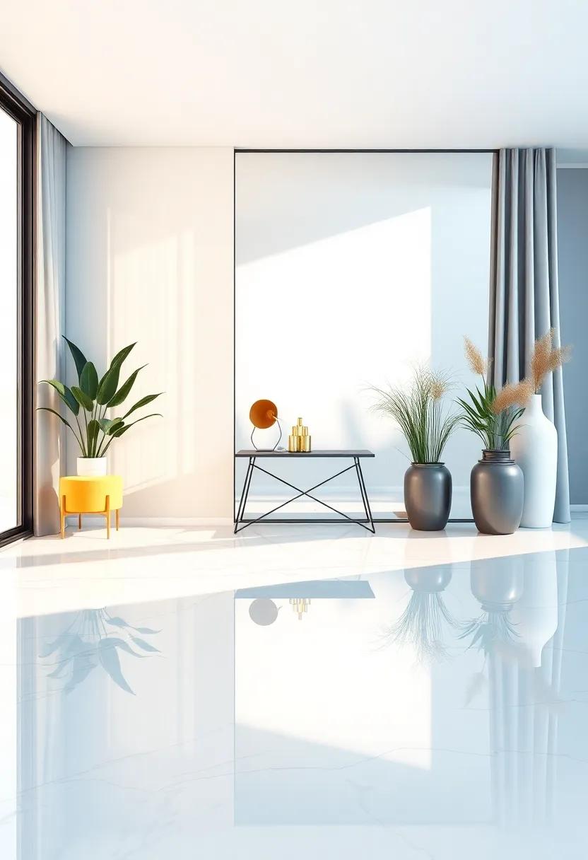 Reflective Surfaces: Using Mirrors and Glass for a Dynamic Feel