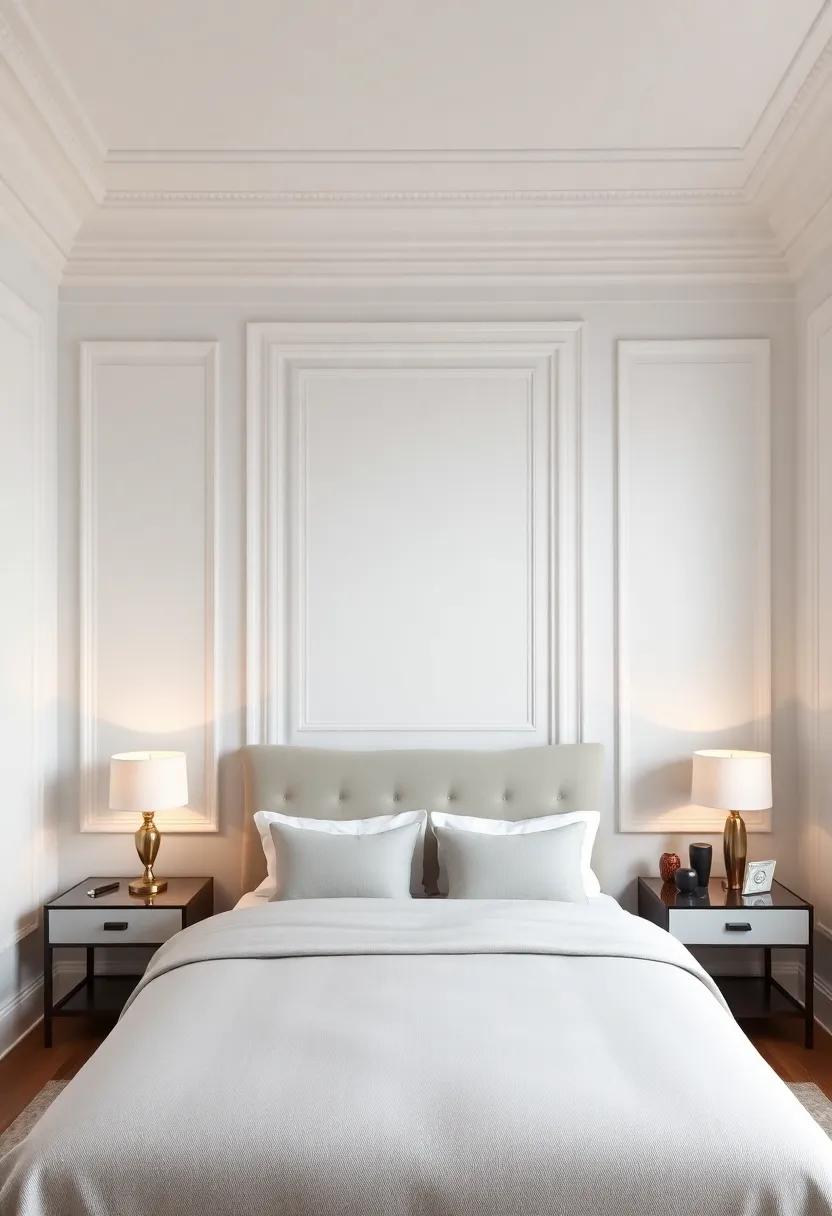 A Study in Symmetry: Balanced Bedroom Designs Featuring‍ Moldings