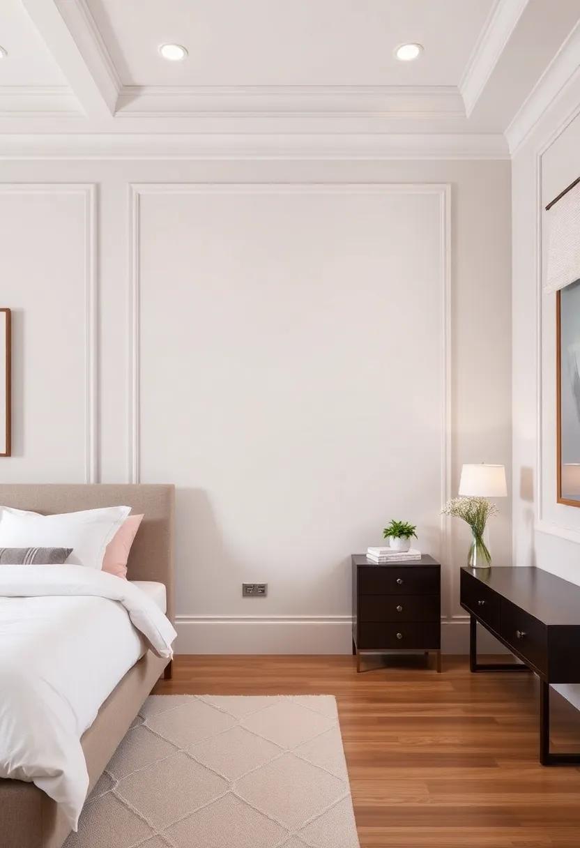 Personalized bedroom Retreats with Custom Crown Molding ⁣Options