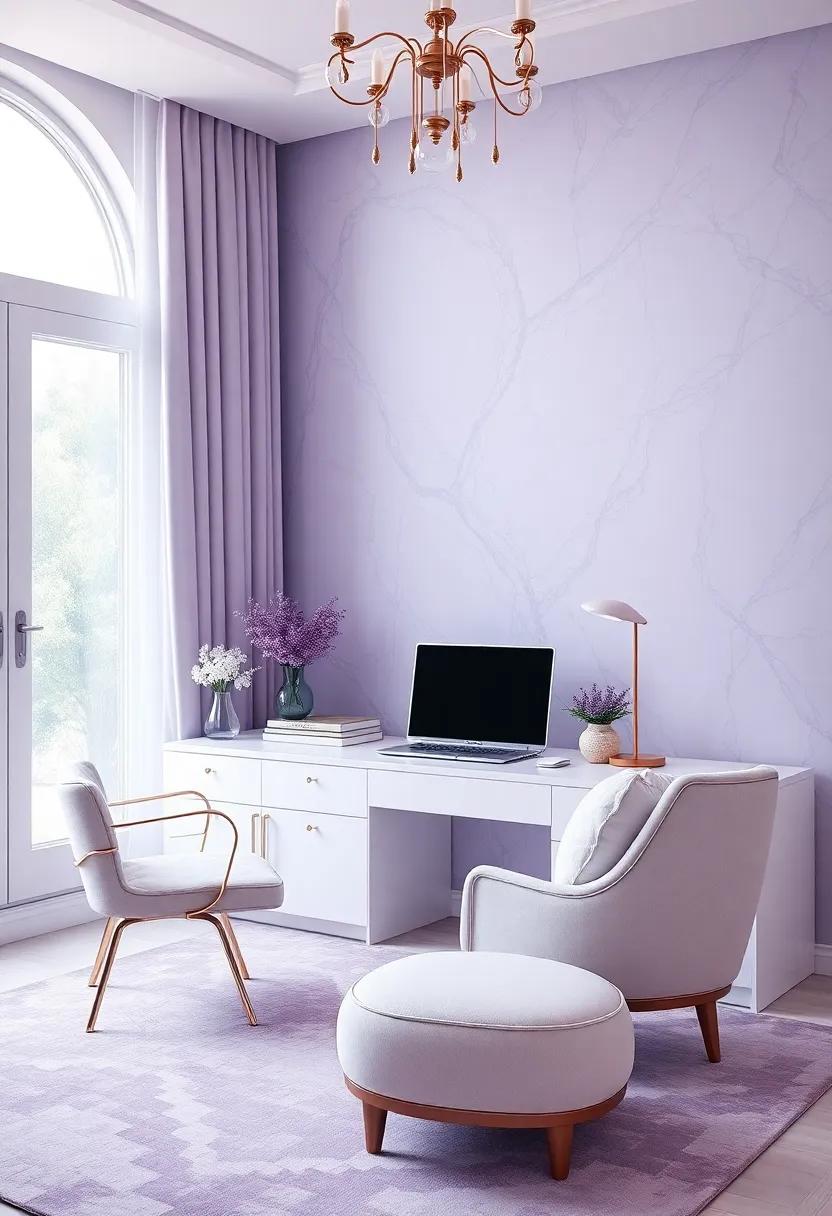 Create a Serene Escape by Blending Lavender Hues with Luxurious Textures