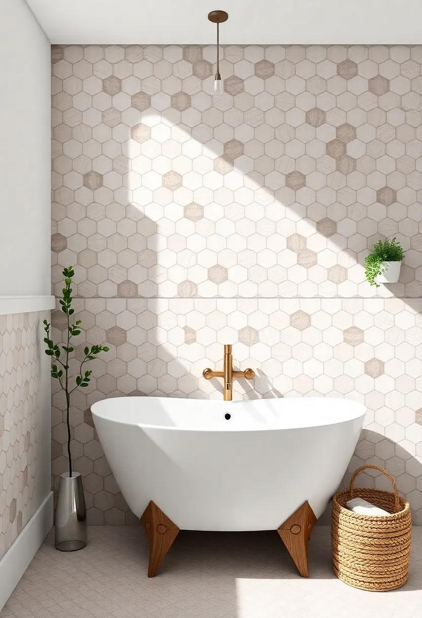 The Beauty of Hexagonal⁢ Tiles‌ in Crafting Unique⁢ Bathroom⁤ Spaces