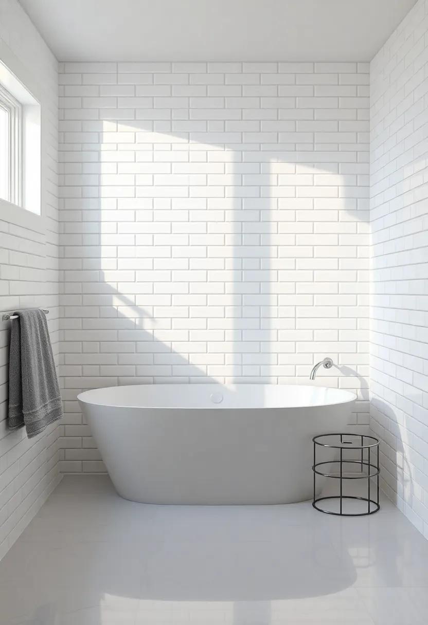 Bringing Light into‌ Space: Reflective⁣ Tiles in a farmhouse Bathroom