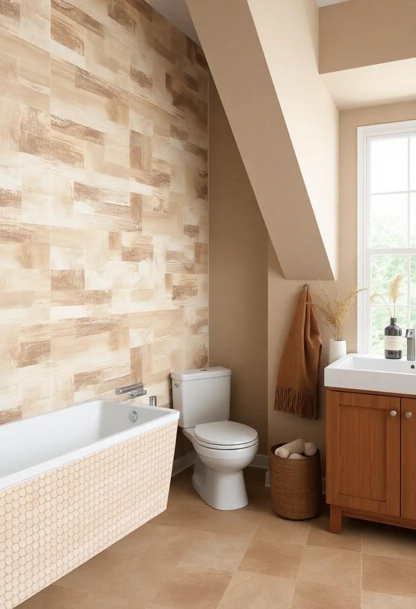 Embracing Natural Elements Through Earthy ⁢Tones and Textured⁢ Tiles