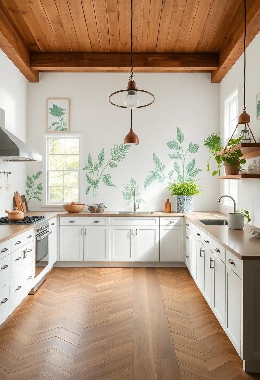 Botanical-Inspired Designs Bringing ‌Nature Indoors ​Through Unique Flooring Choices