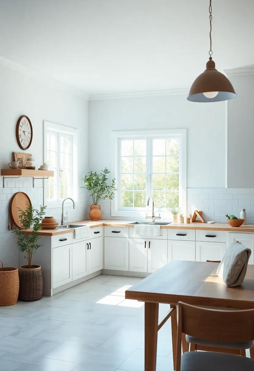 Invigorating Brightness Through natural Light ‌And Cozy Accents In Kitchens