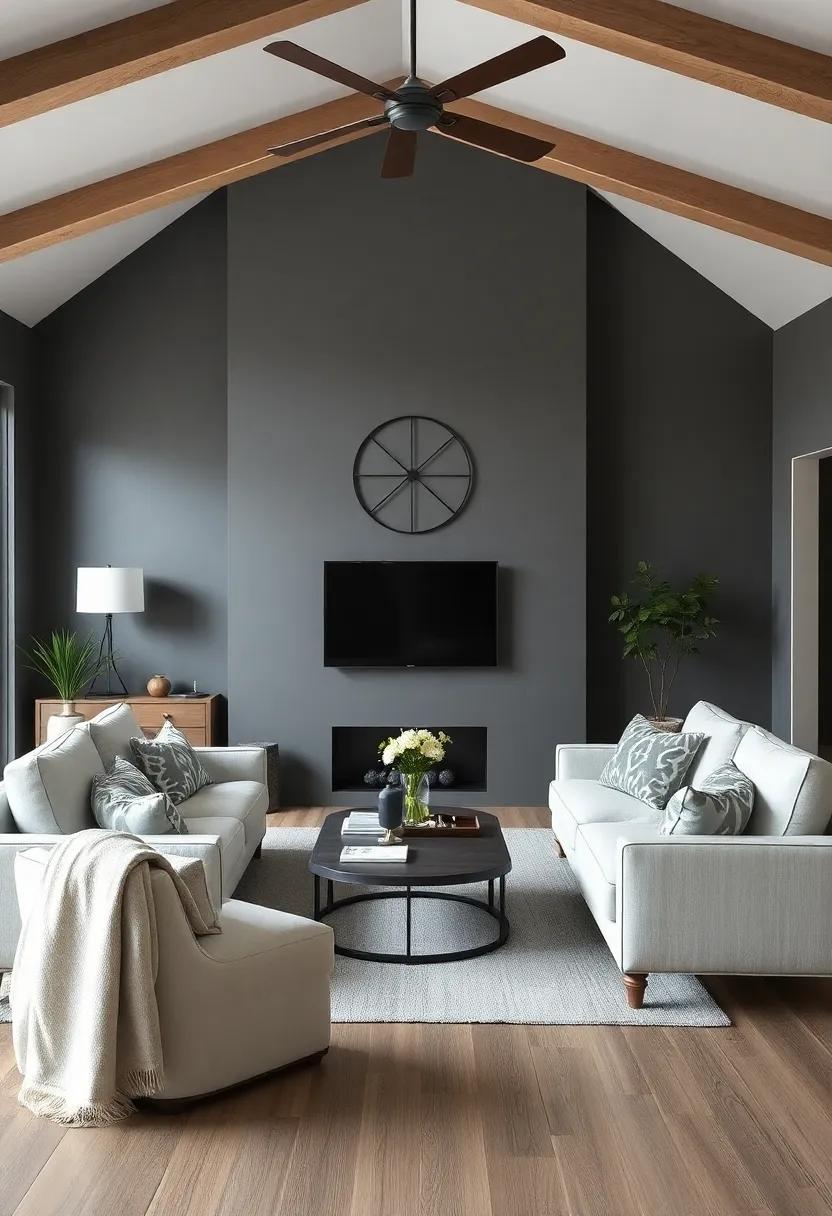 Inspirational⁣ Charcoal gray ⁢Accent Walls to Define Your Aesthetic