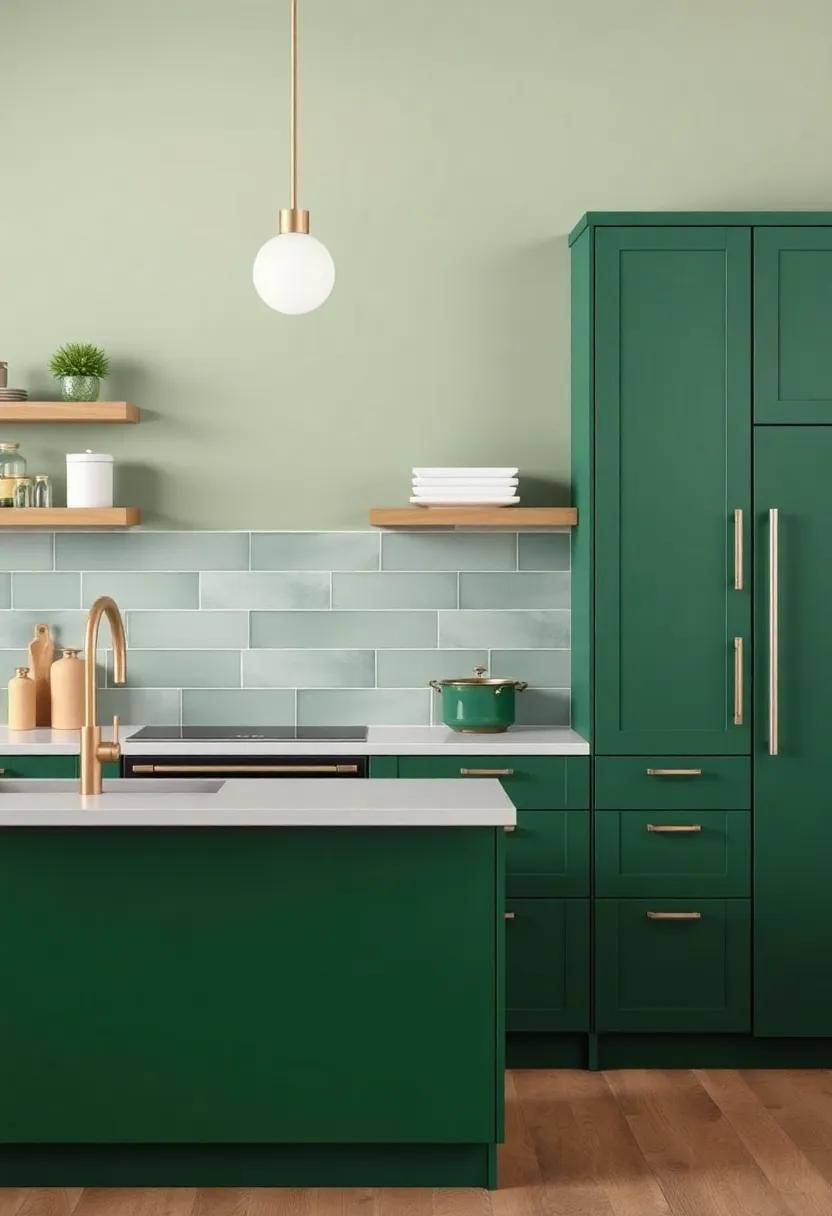 Contrasting Colors: Best Palettes to Pair with Forest ⁢Green ⁣Kitchens