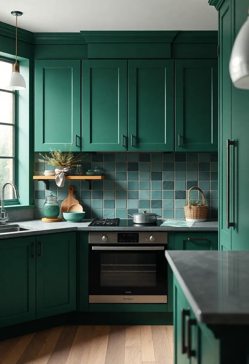 Creating Cozy Atmospheres: How⁣ Forest Green Affects Kitchen⁤ Ambiance