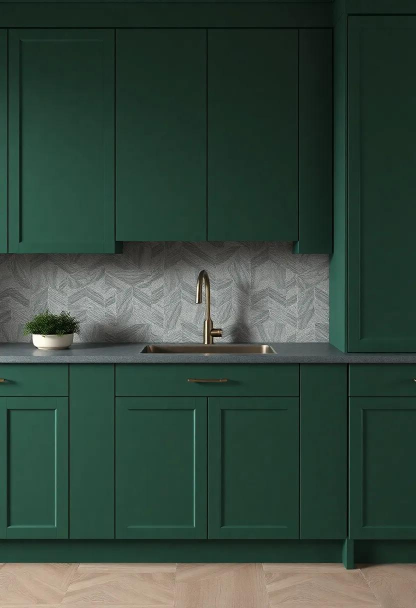 Textures and Finishes: ‌Enhancing ⁢Forest⁤ green Cabinets for Depth and ⁣Character