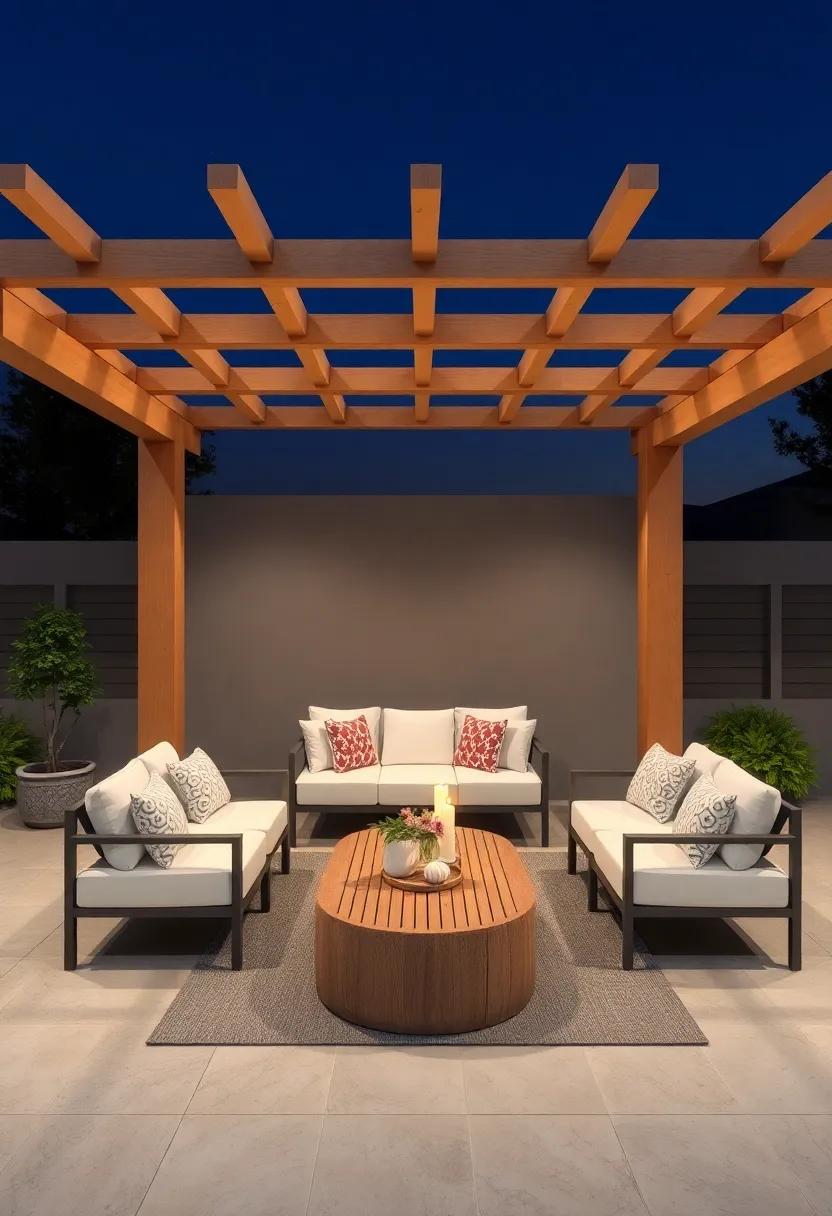 Create Outdoor Lounges: Design ⁤Ideas for Pergolas with Cozy ⁤Furniture