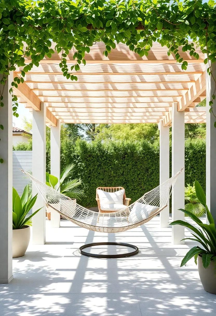 Charming Pergolas: Creating a Shaded Canopy⁣ for Your Hammock Sanctuary