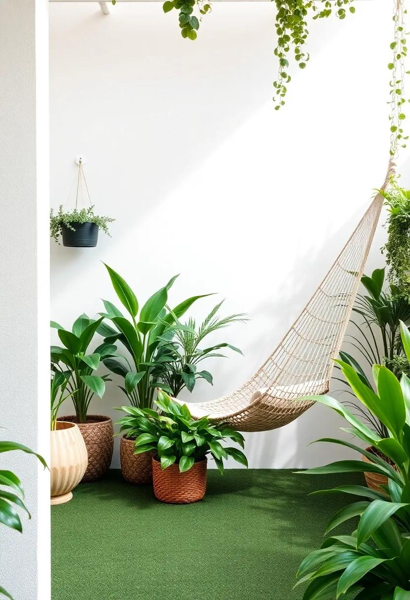 Lush Greenery: Using Plants to Enhance Your Hammock lounge Area
