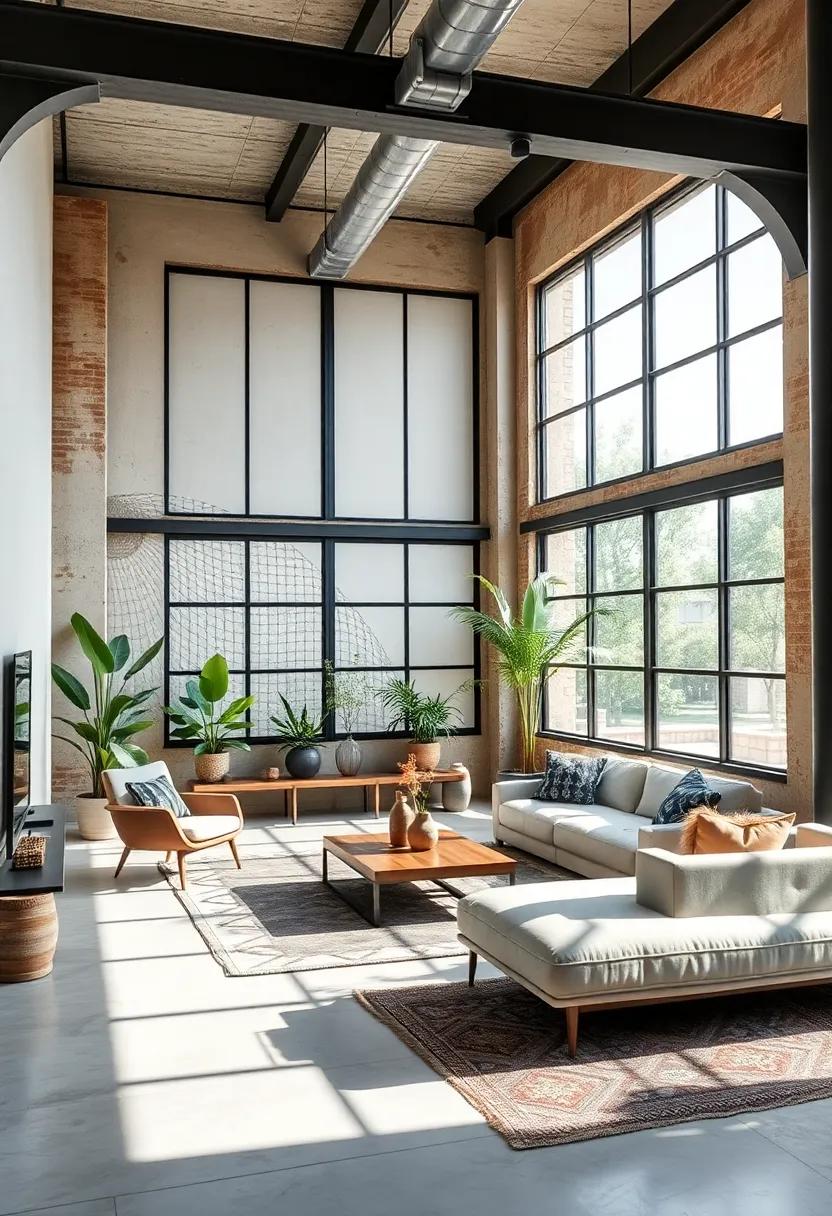 The Role ⁤of‍ Greenery in Enhancing Industrial Interiors with Open Windows