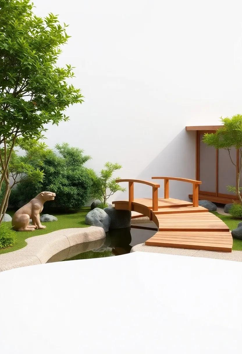 Bridges to​ Tranquility: Adding Wooden ⁤Features for ⁣Connection