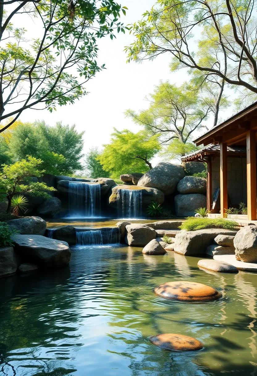 Cascading ⁤Waterfalls: The Soothing Sound of Nature‌ in Your Garden