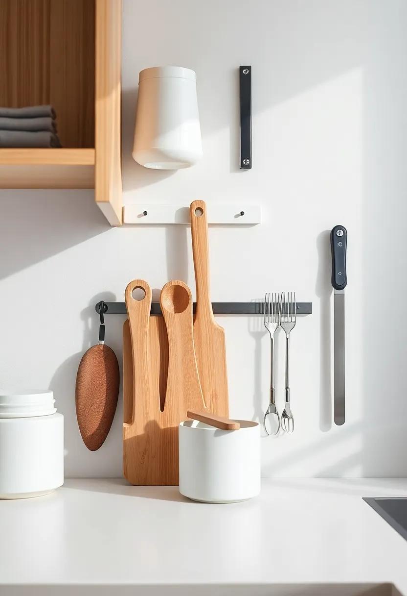 Magnetic Strips and Racks for ⁣Clutter-Free Kitchen Tools