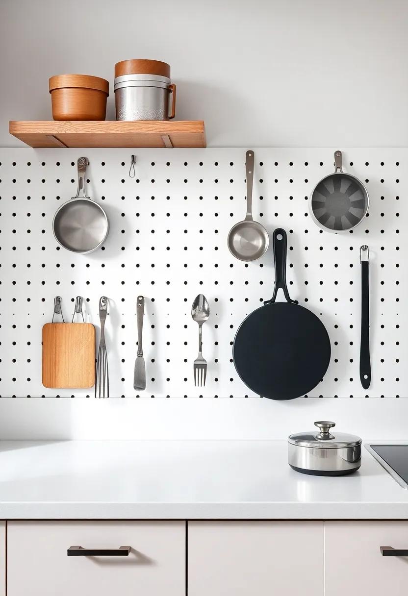 Utilizing⁣ Wall Space ⁤with Hooks ⁤and Pegboards ​for Cookware
