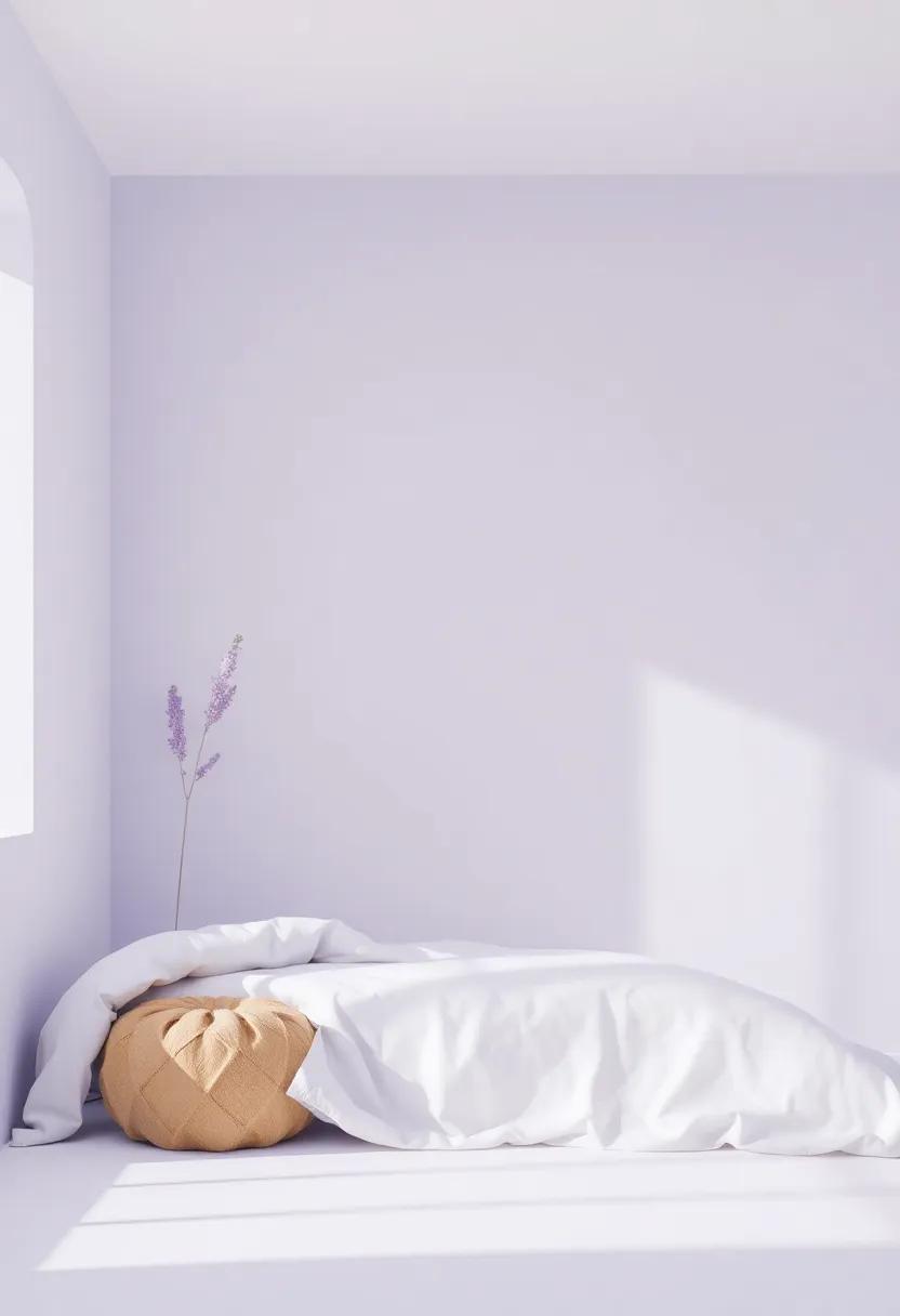 Light Lavender: Lighter ‍than traditional lavender, this hue evokes tranquility‍ and helps reduce stress, making it a perfect choice for sleep spaces