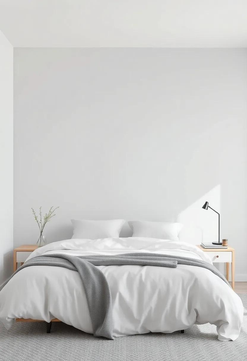 Sky‌ Gray: ‍This light gray with a ‍hint of blue ​captures the essence of a serene sky, offering a tranquil ⁤base for your bedroom décor