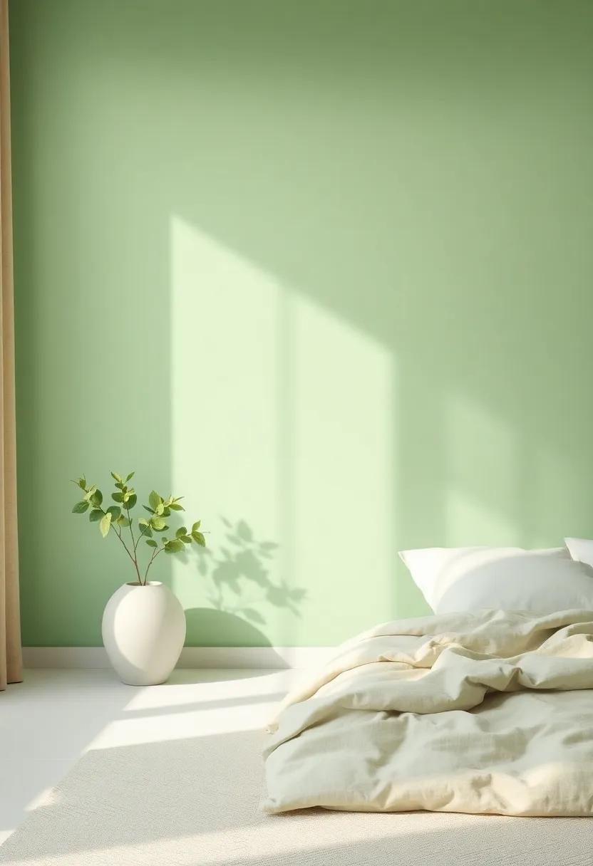 Whispering Apple: This soft shade​ of‍ green ‌carries a hint of earthiness, providing a calming backdrop that feels invigorating yet serene