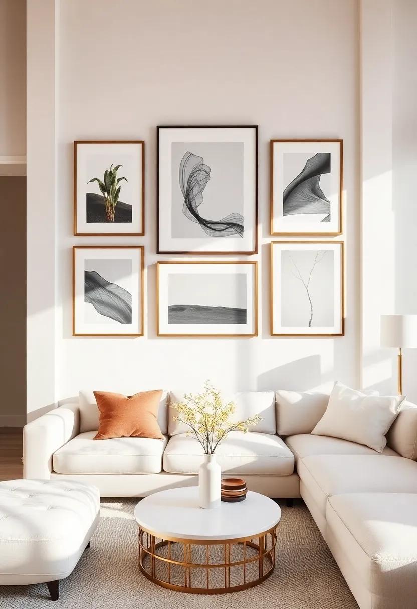 Art Gallery Walls: Create a curated gallery wall with original art or framed photography to add ⁢a⁣ personal and sophisticated touch