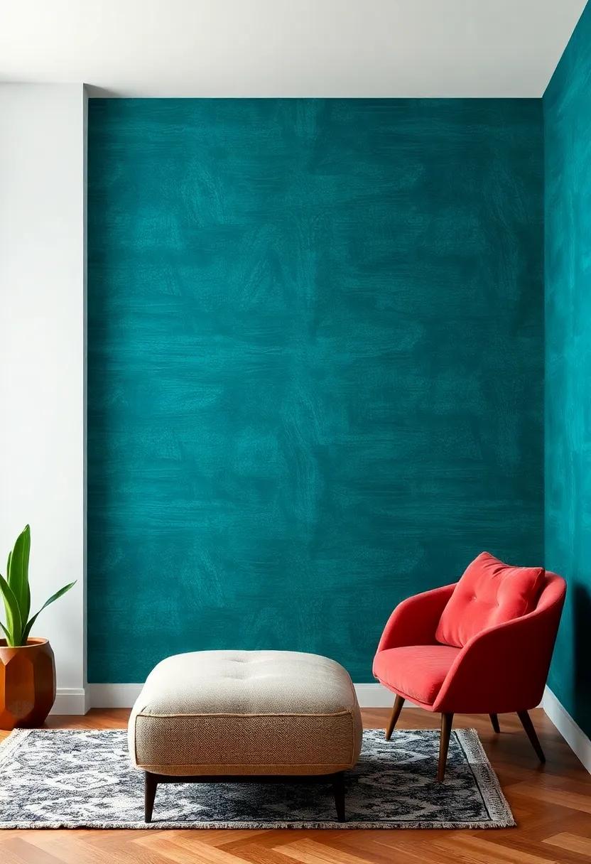 Premium ⁣Wall Treatments: Use textured wallpaper or painted accent ‌walls in deep jewel tones to ⁢add depth and​ character to your rooms