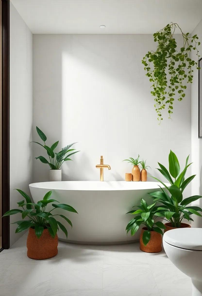 Greenery in‌ the Bathroom:⁤ Elevating Spaces with Lush plants