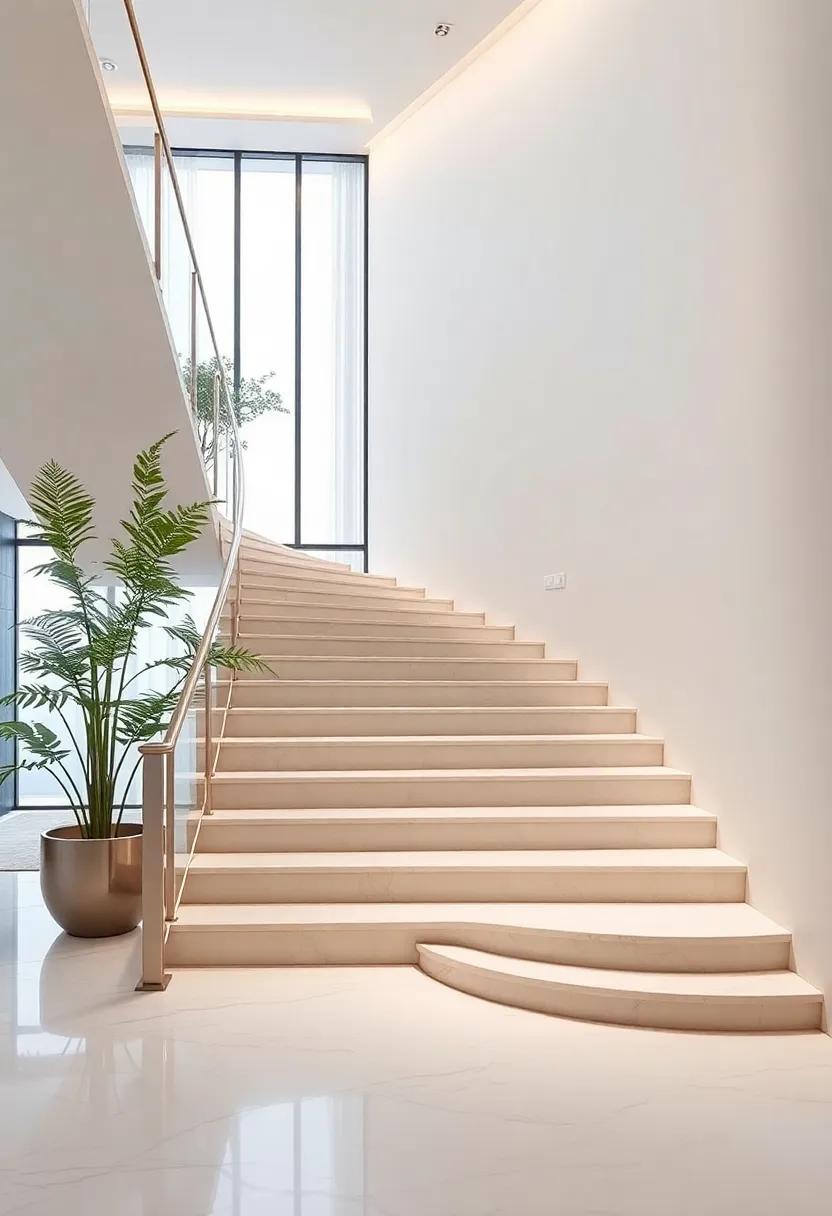 Highlighting Staircase ‌Landings‍ as Functional Art Spaces