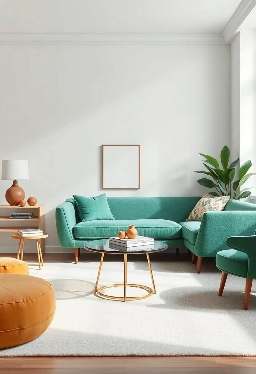 Utilize Statement Furniture: Invest in a quirky, oversized chair or a contemporary coffee table that acts as the focal point of your room