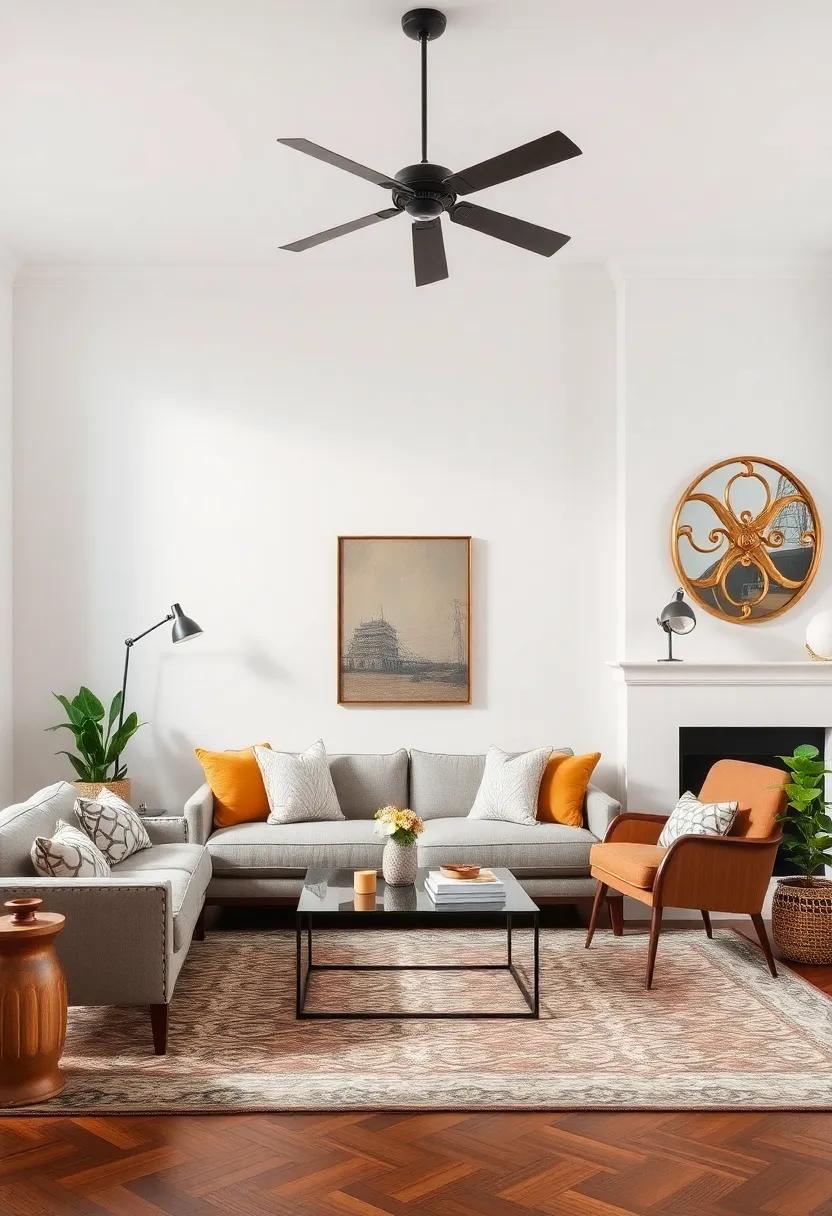 Mix Modern with Antique: Blend contemporary furniture with vintage pieces for a rich, layered look that defies time