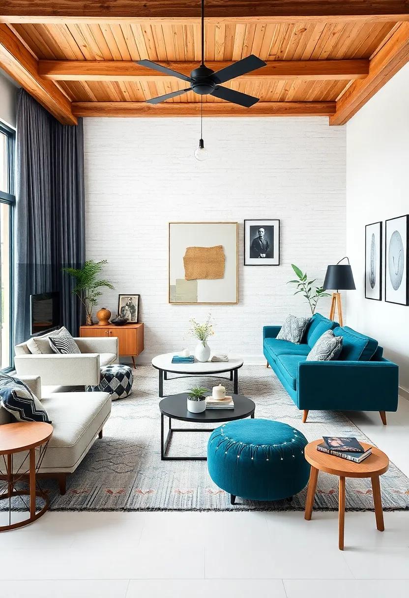 Create a Fluid Floor Plan: Arrange furniture in unconventional ways or use movable pieces to foster an adaptable and welcoming environment