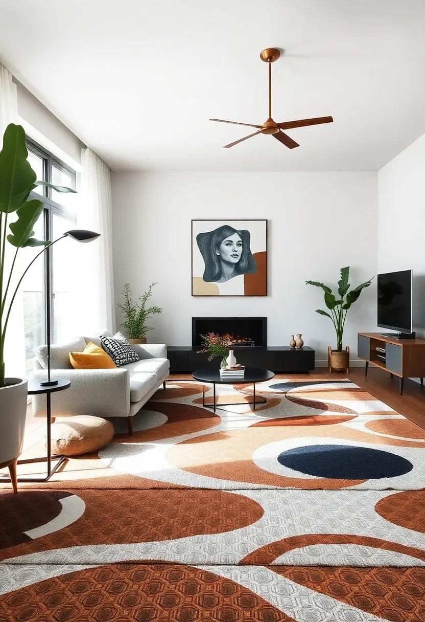 Area Rugs: Defining Spaces‍ with ‍Graphic Designs and Textures