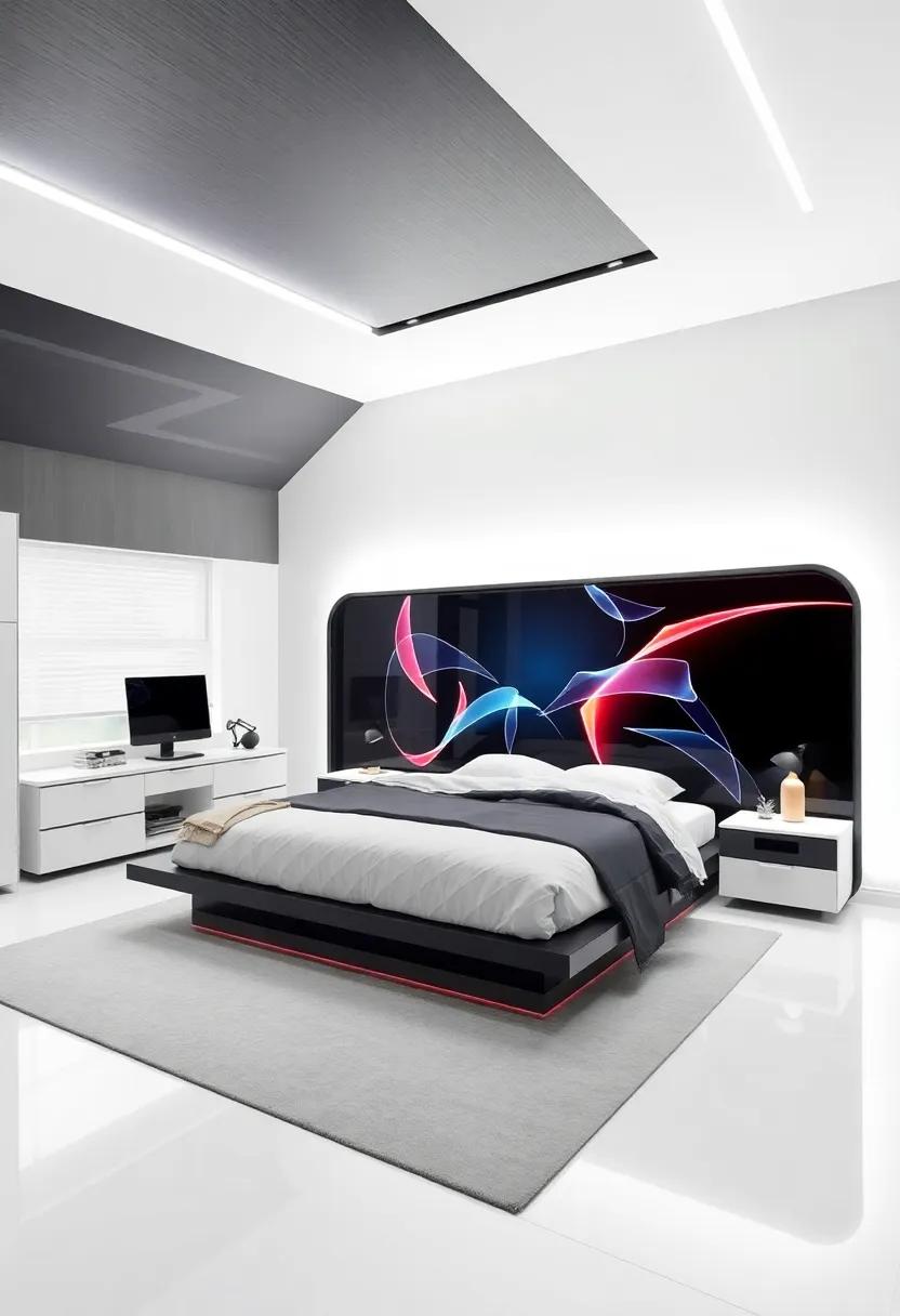 Futuristic ⁣Spaces: ​Integrating Technology ⁣and‍ Sleek Design in ​Boys'⁣ Bedrooms