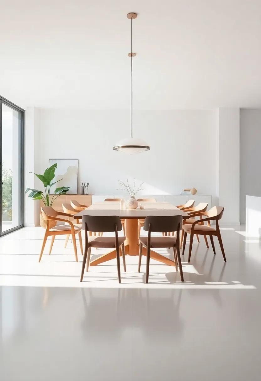 Tapping into Minimalism for a Clean and Serene Dining Room Environment