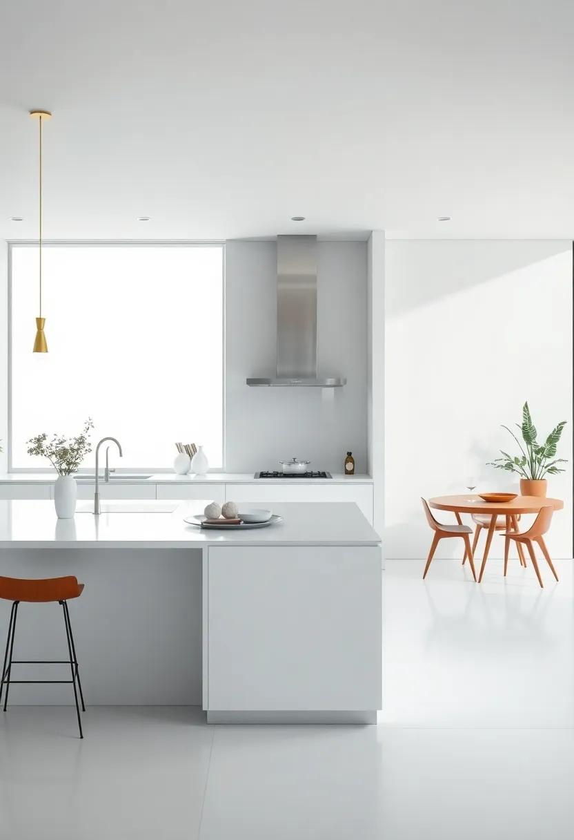 Embracing Minimalism in ​the Kitchen Through Sleek Lines and Open Spaces