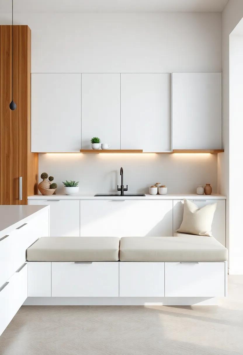 Modern Kitchen Aesthetics Enhanced by Built-In Bench Designs