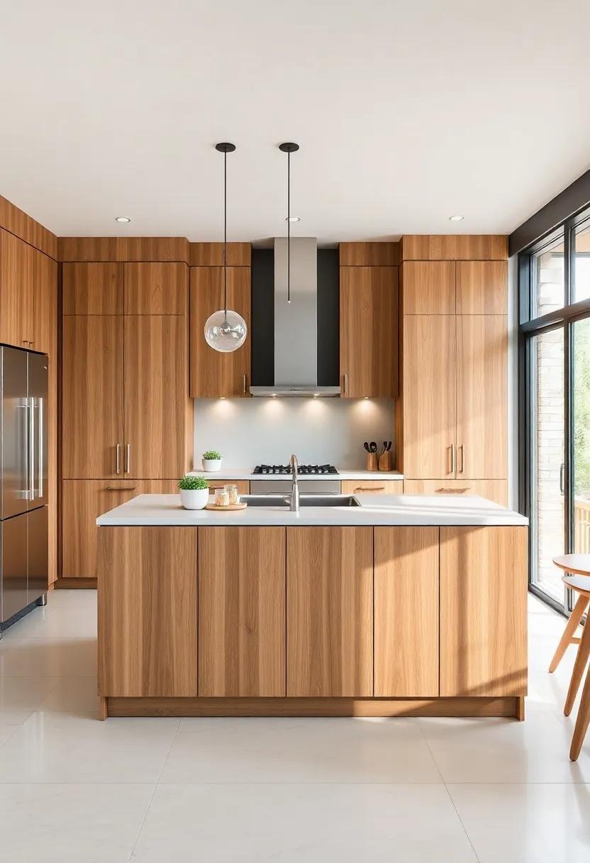 Creating Warmth with natural Wood Elements in Modern Kitchens
