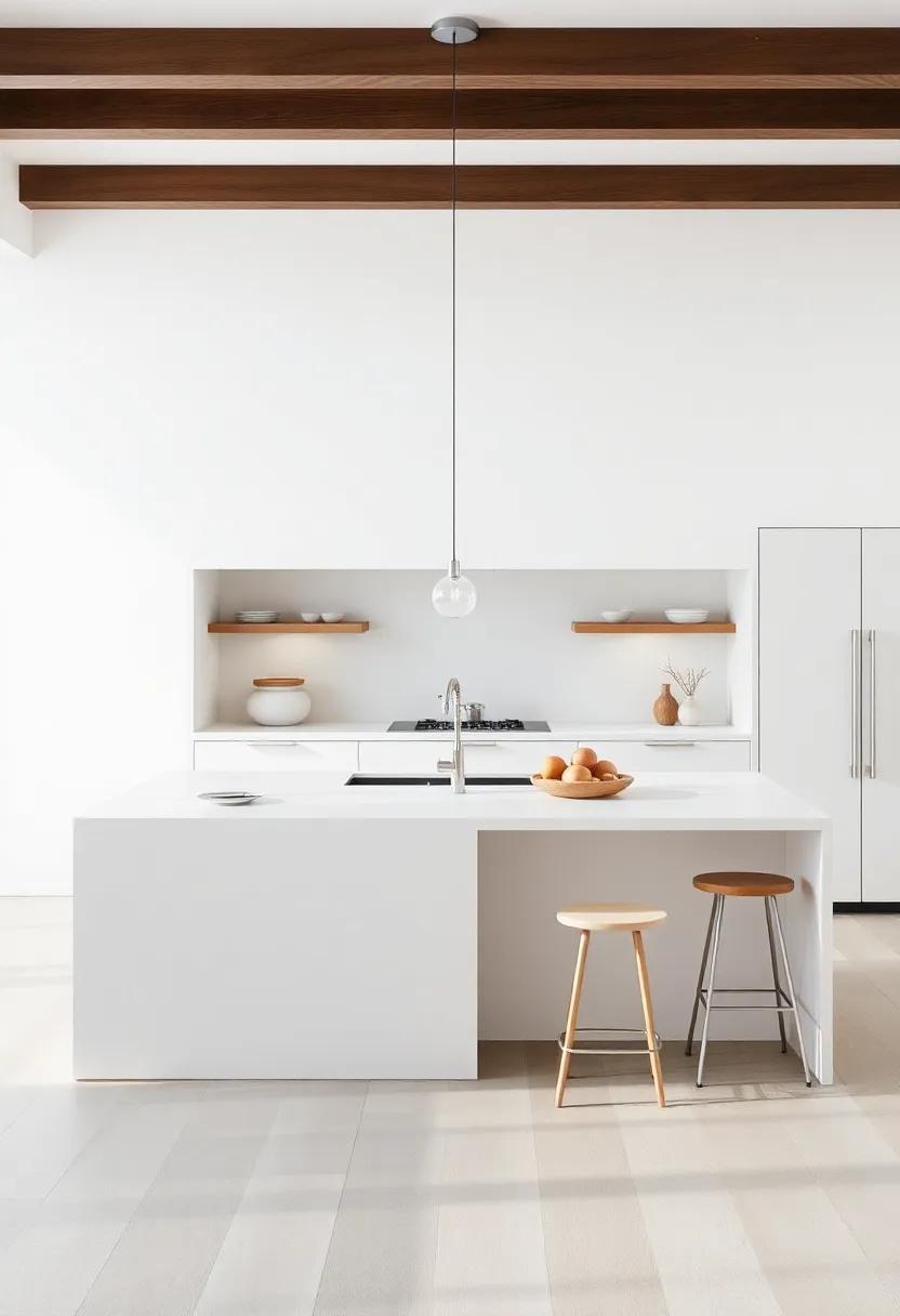 Embracing Minimalism Through Sleek Kitchen Island Designs