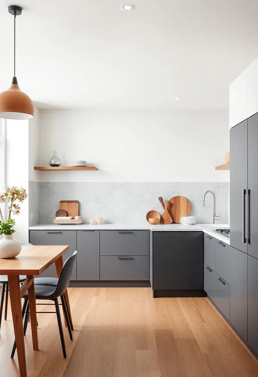 Mixing Textures to achieve a Cozy yet‍ Contemporary Kitchen Ambiance