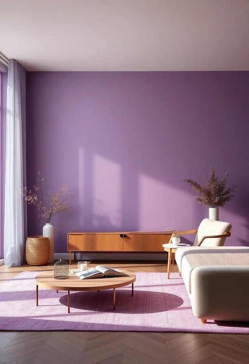 Elegant ‌Beginnings⁢ with Muted Violet and Ivory in⁣ Contemporary Design