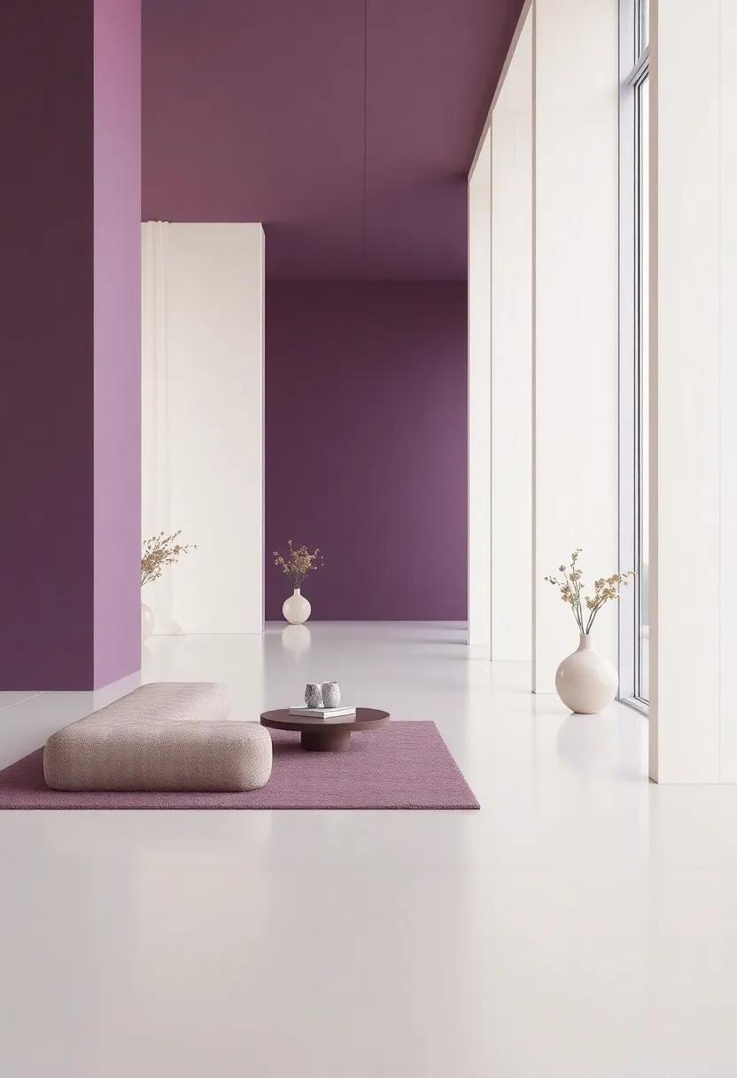 Imagining Open Spaces: ⁤Expansive Interiors⁢ with Violet and Ivory