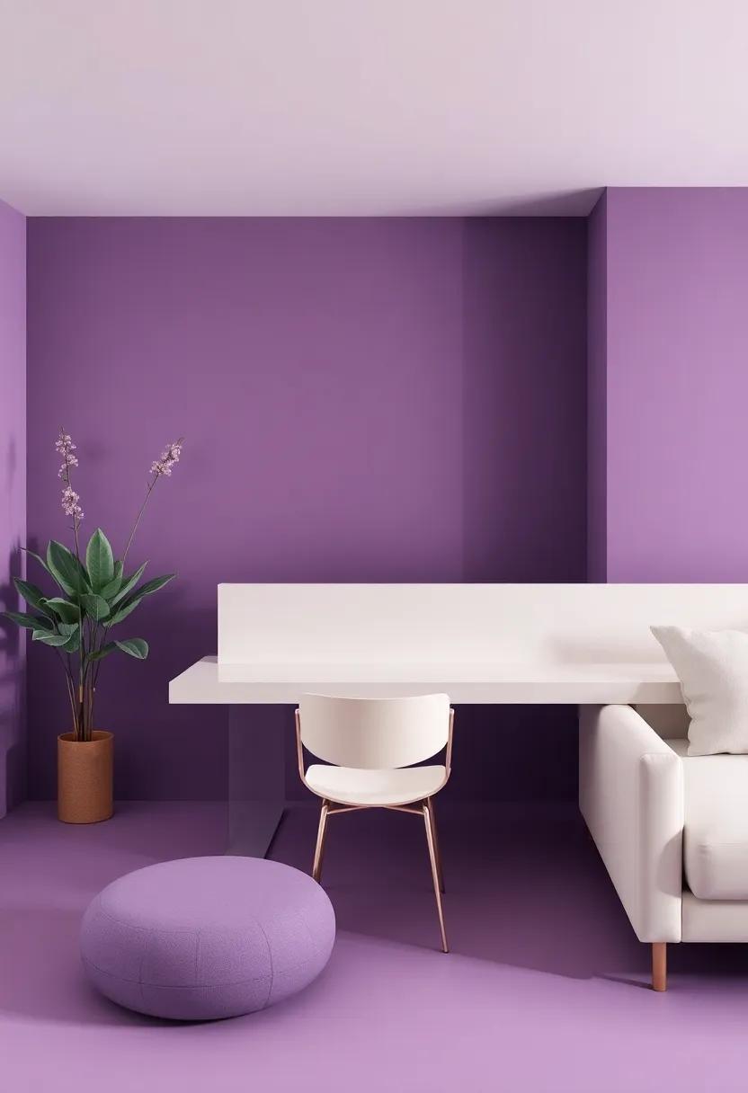 Creating‍ Balance: The ⁣Visual Harmony Between Violet and ‍Ivory