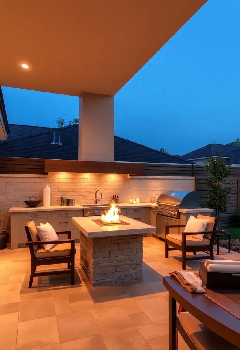 Create a Cozy Ambiance with Warm Lighting and Fire Features