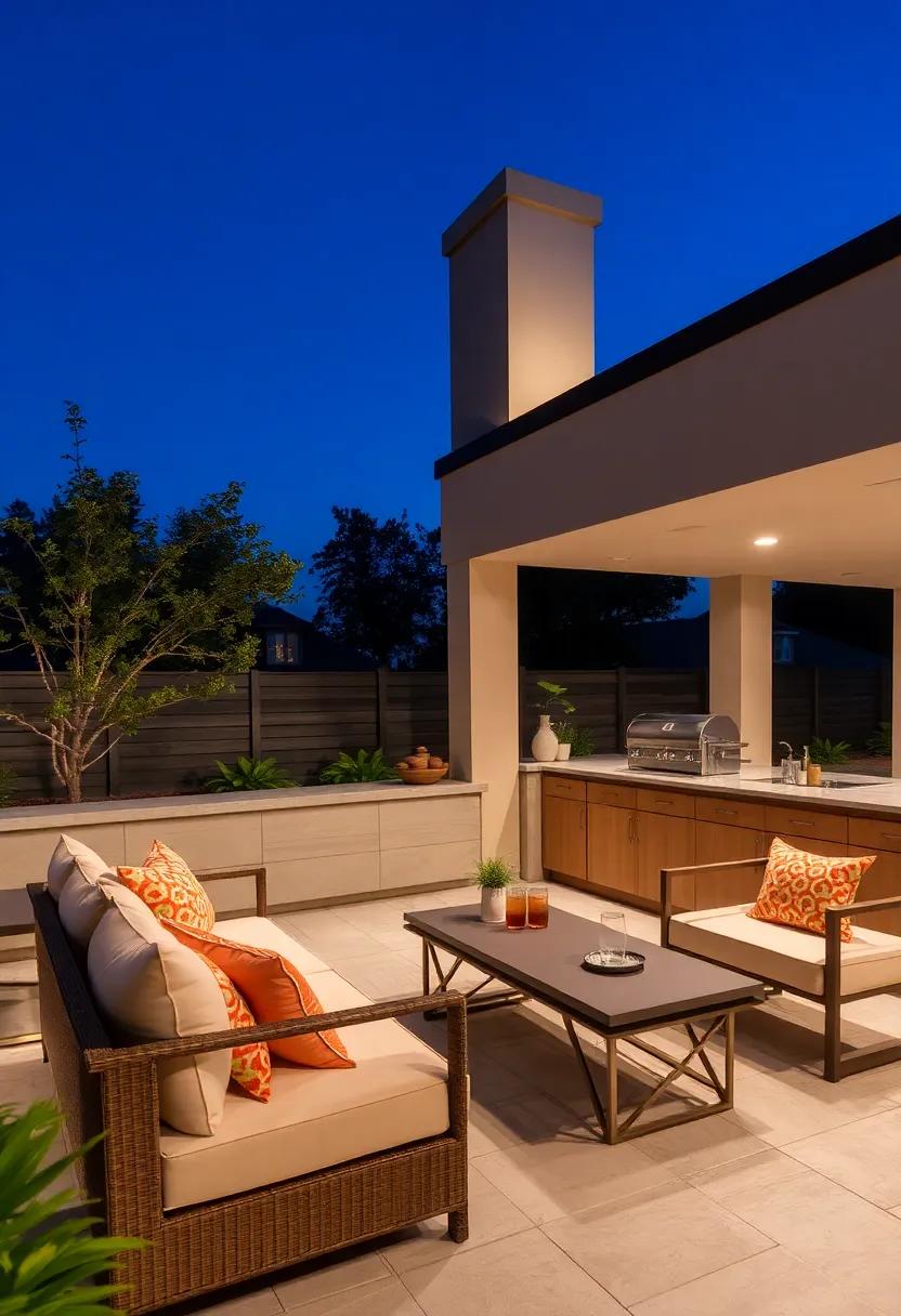 Enjoy Summer Nights with a Comfortable Lounge⁢ Area Nearby