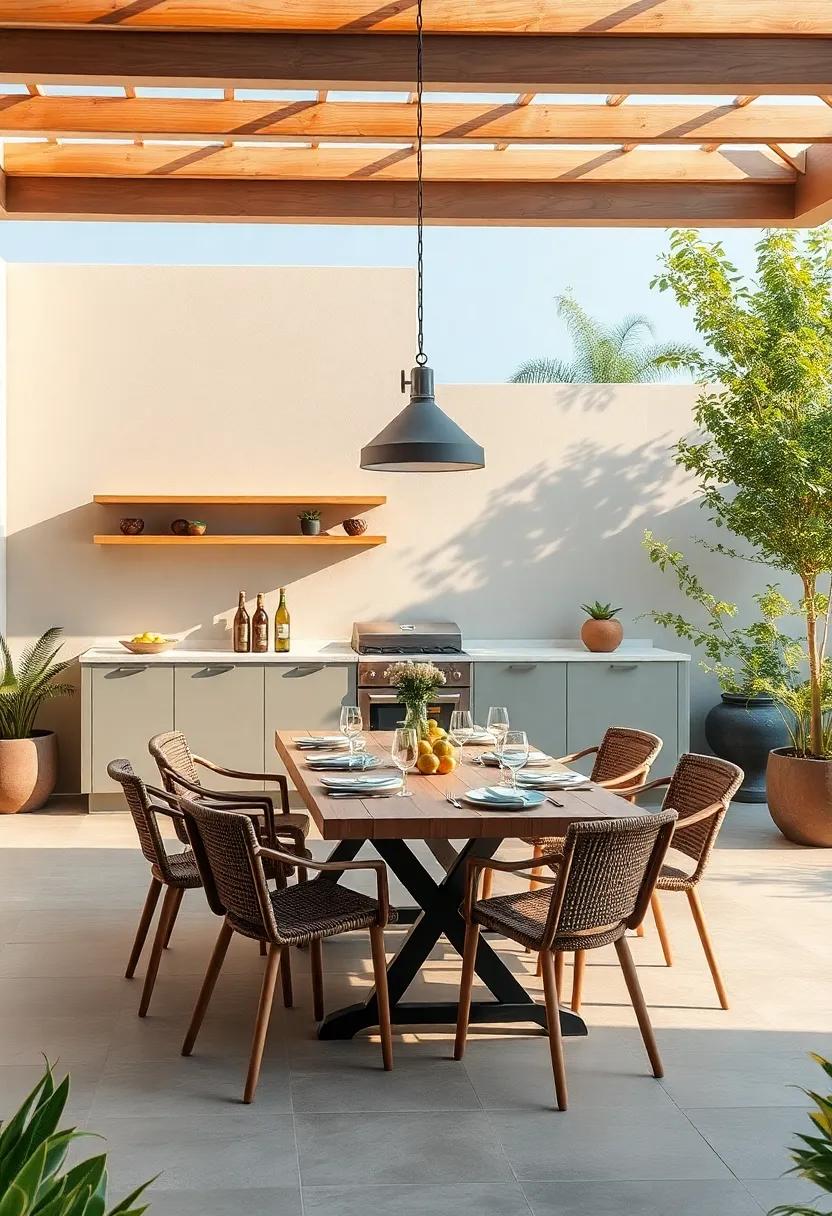 Experience the Joy ⁤of Outdoor Dining with Unique⁣ Table Arrangements