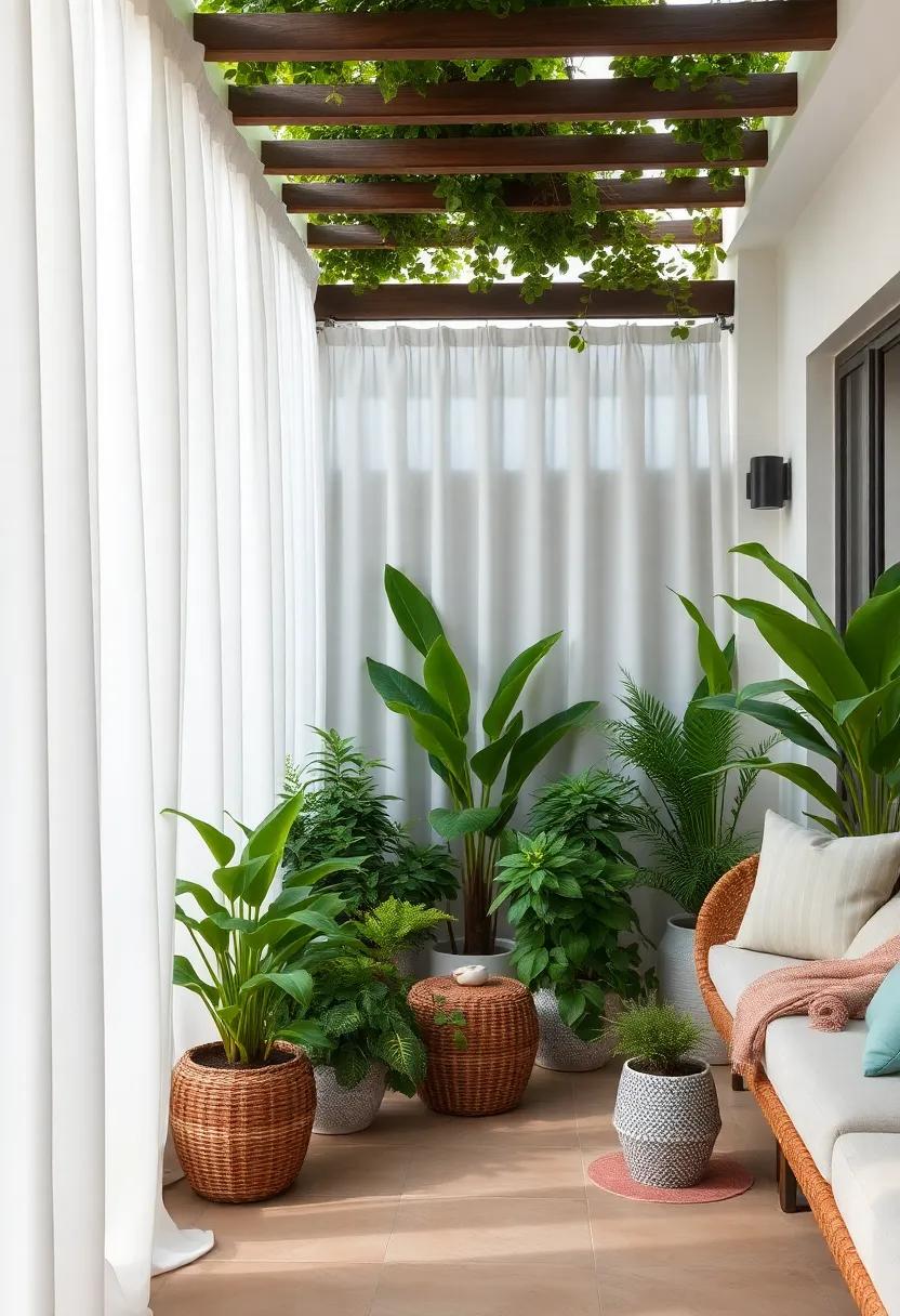 Garden Greenery: natural-toned curtains ‌can blend seamlessly with plants, creating a beautiful harmony with all the greenery