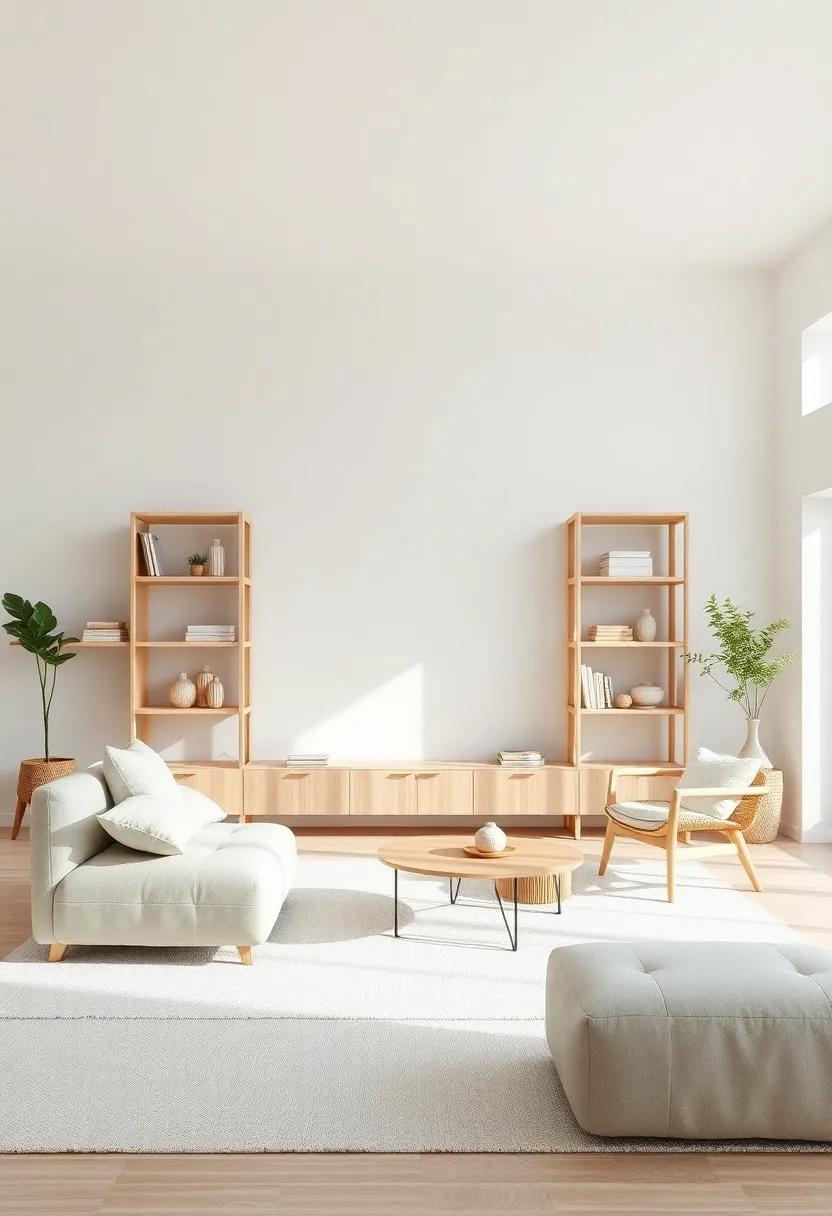 Innovative Use of​ Natural Materials For‍ Scandinvian​ Living Room Design and Shelving