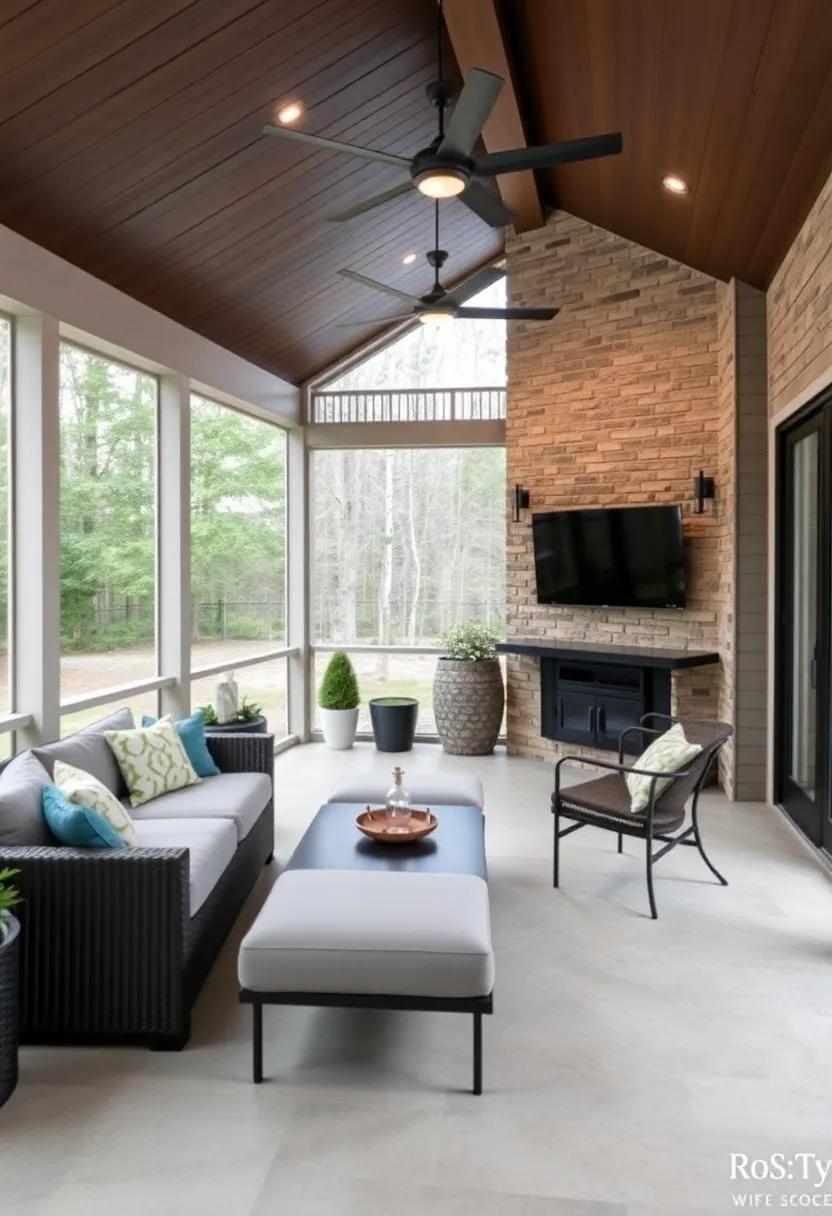 Incorporating Technology for Entertainment in Your Updated Screened Porch