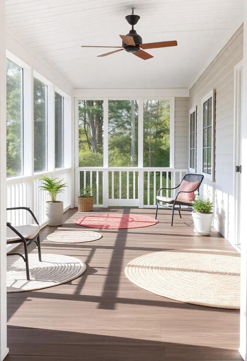 Play with​ Shapes: Experiment with circular or octagonal ​rugs to break away from traditional rectangular designs and create ​a unique ‌layout